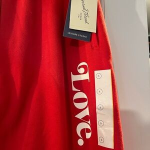 Universal Thread NWT red Love Sweatpants Size S